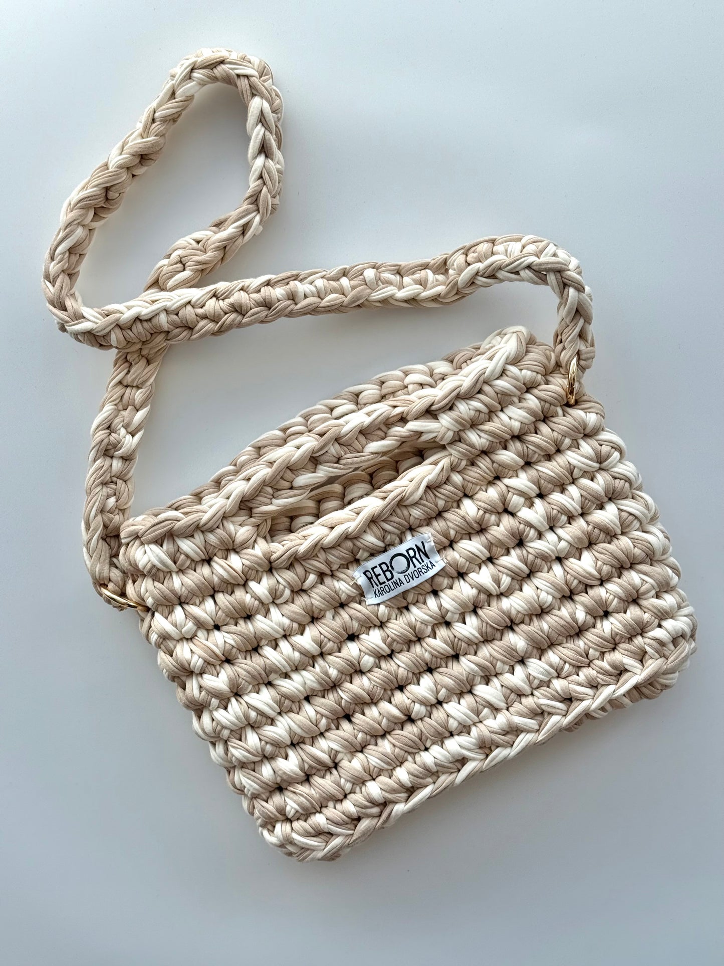 Crossbody kabelka M – Beige Shade