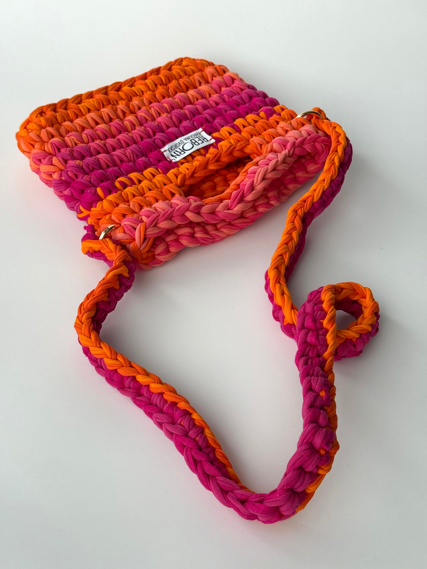 Crossbody kabelka M – Mango Raspberry