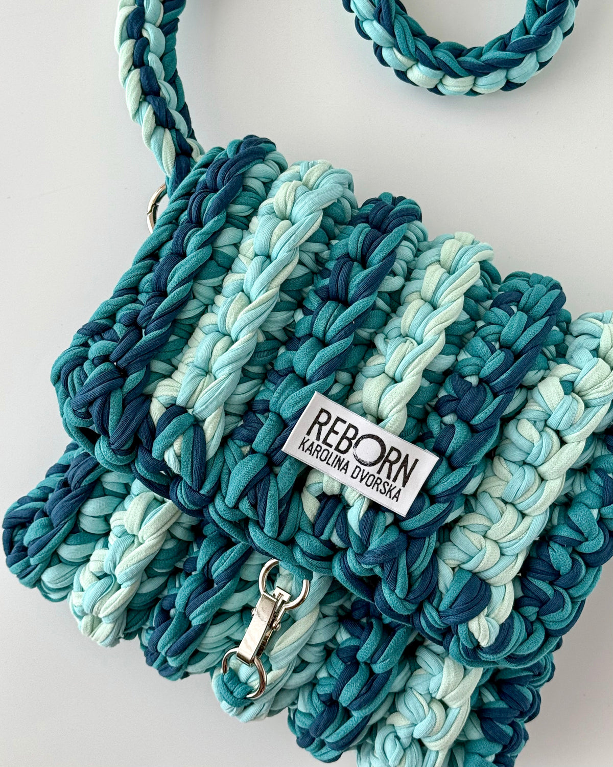 Fold kabelka – Aquamarine