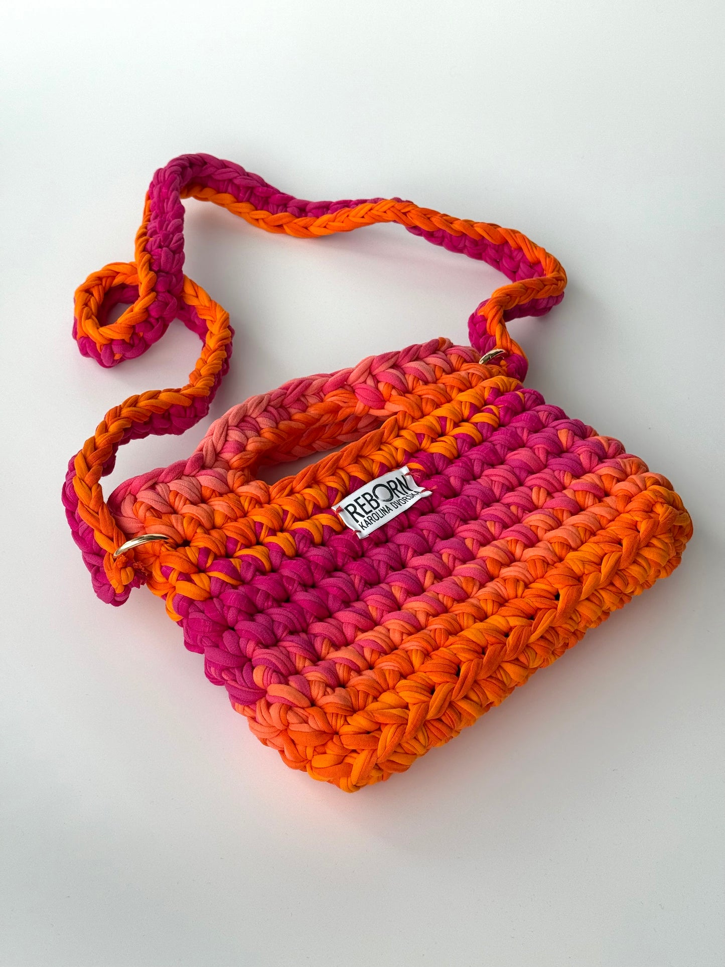 Crossbody kabelka M – Mango Raspberry
