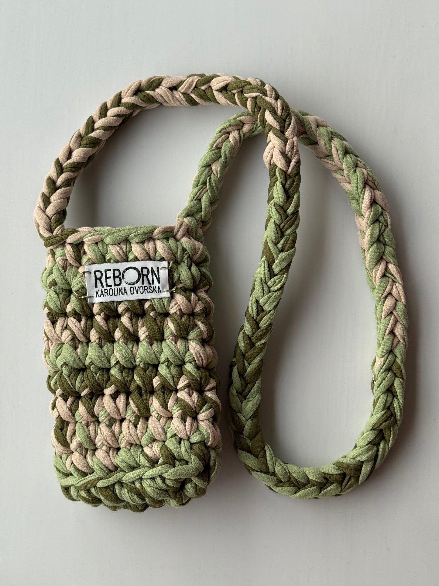 Crossbody kapsa na telefon – Olive Ivory