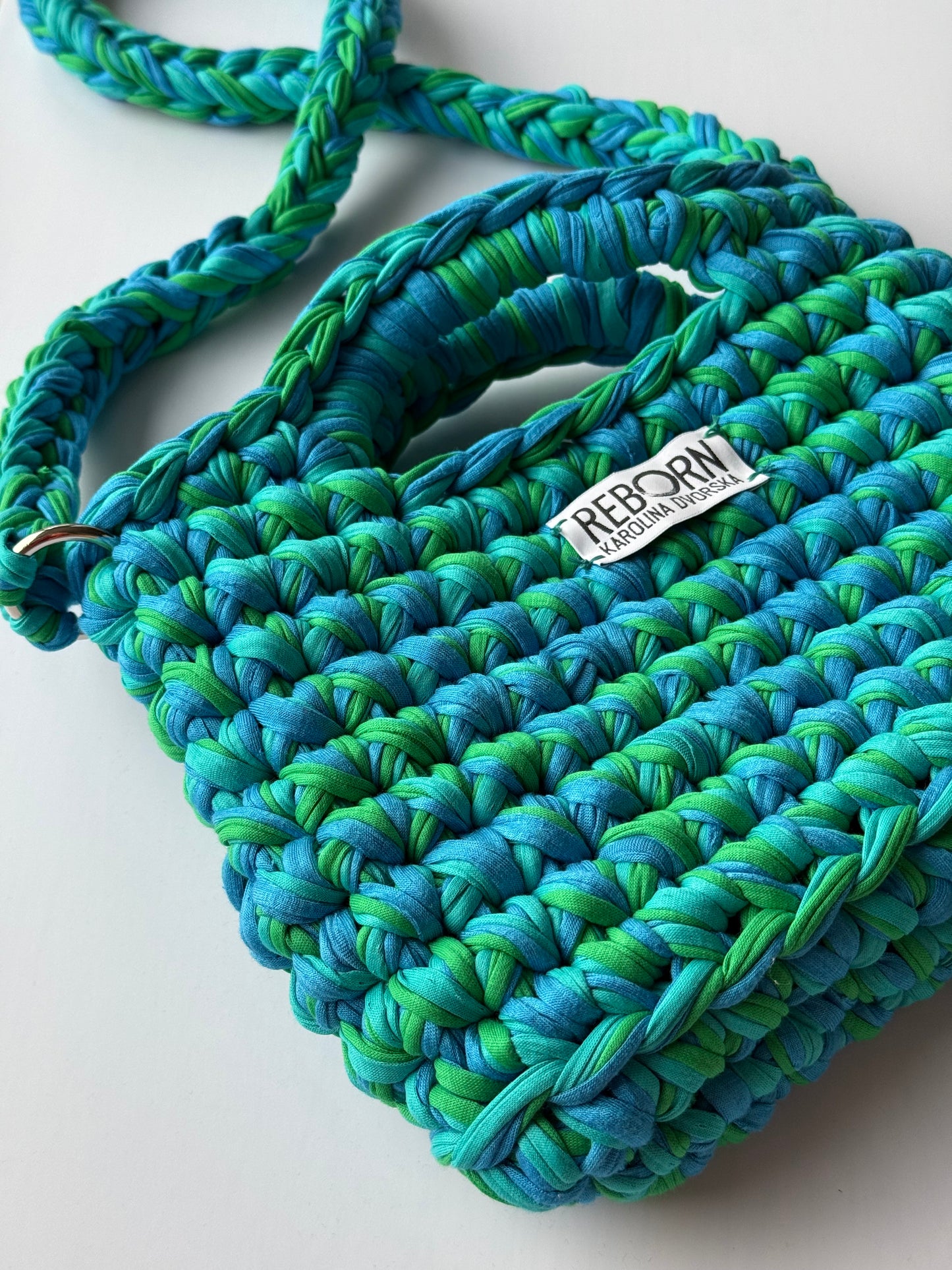 Crossbody kabelka M – Blue Lagoon