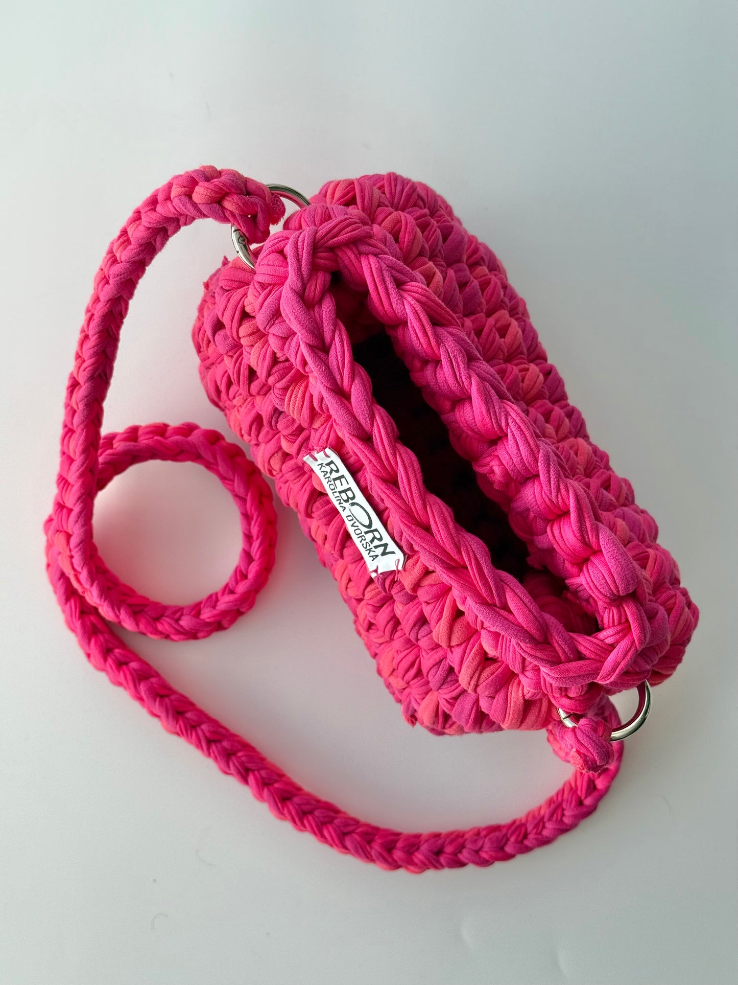 Fold kabelka S – Pink Coral