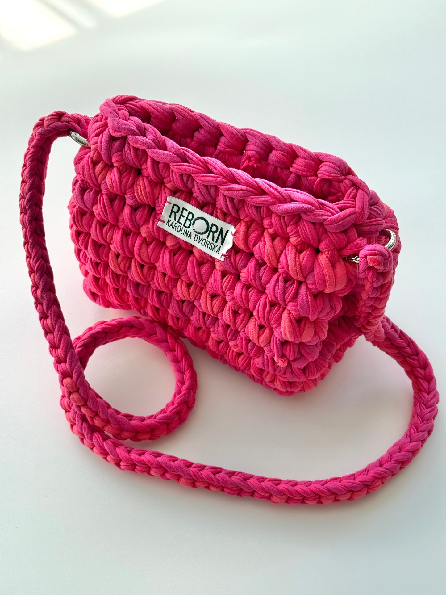 Fold kabelka S – Pink Coral