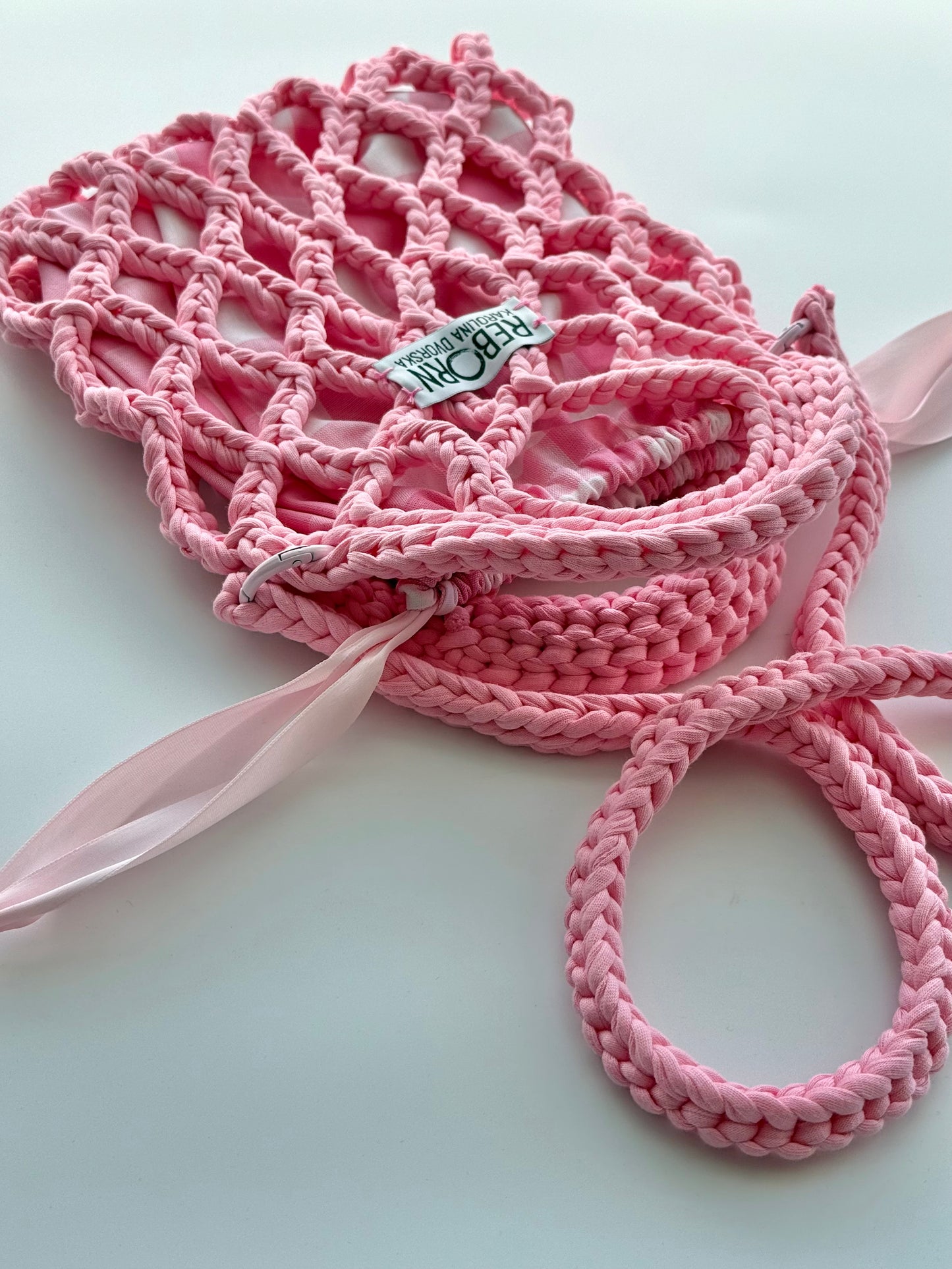 Fancy Síťovka M – White Pink