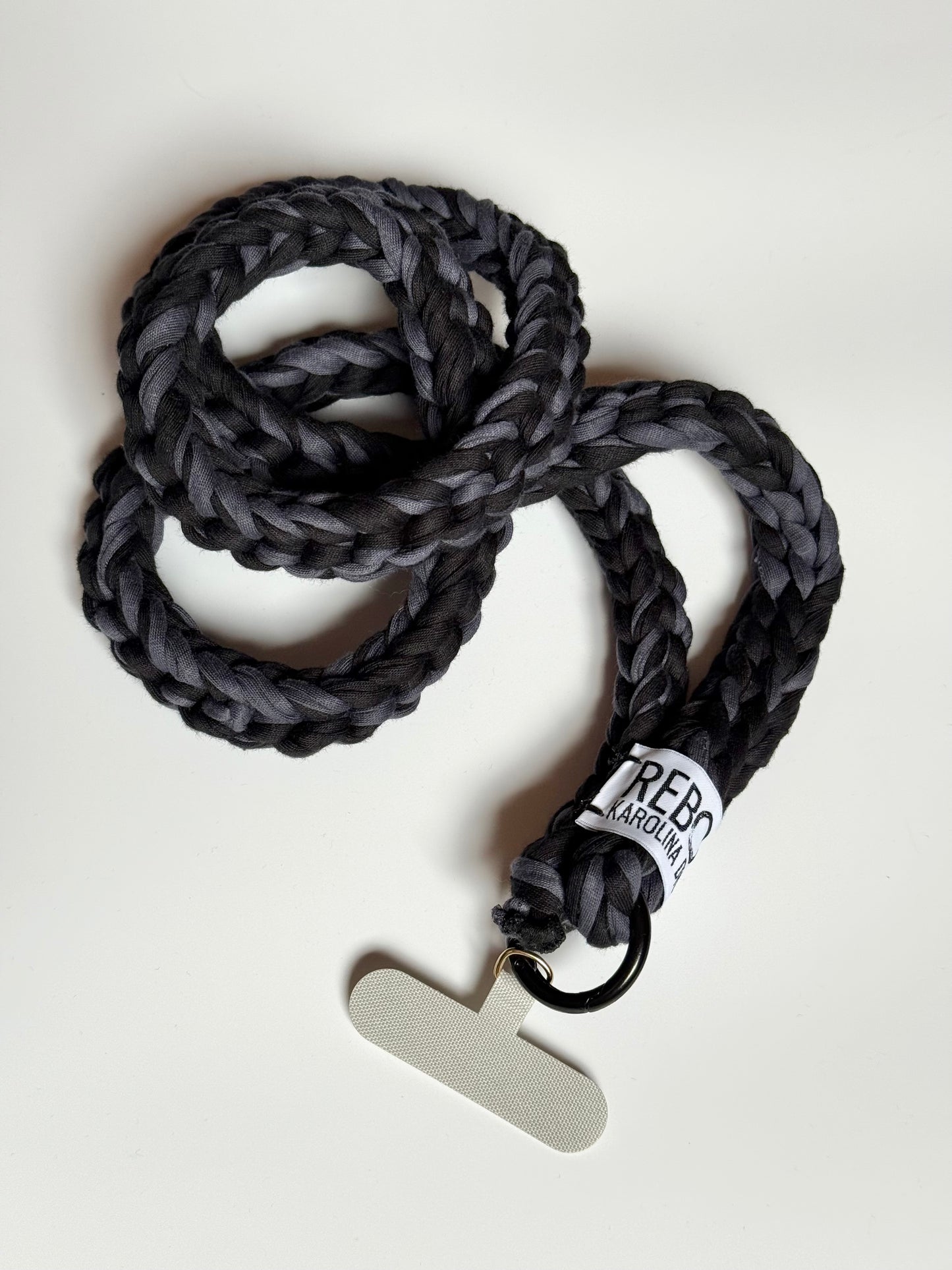 Slim popruh na telefon – Black Grey