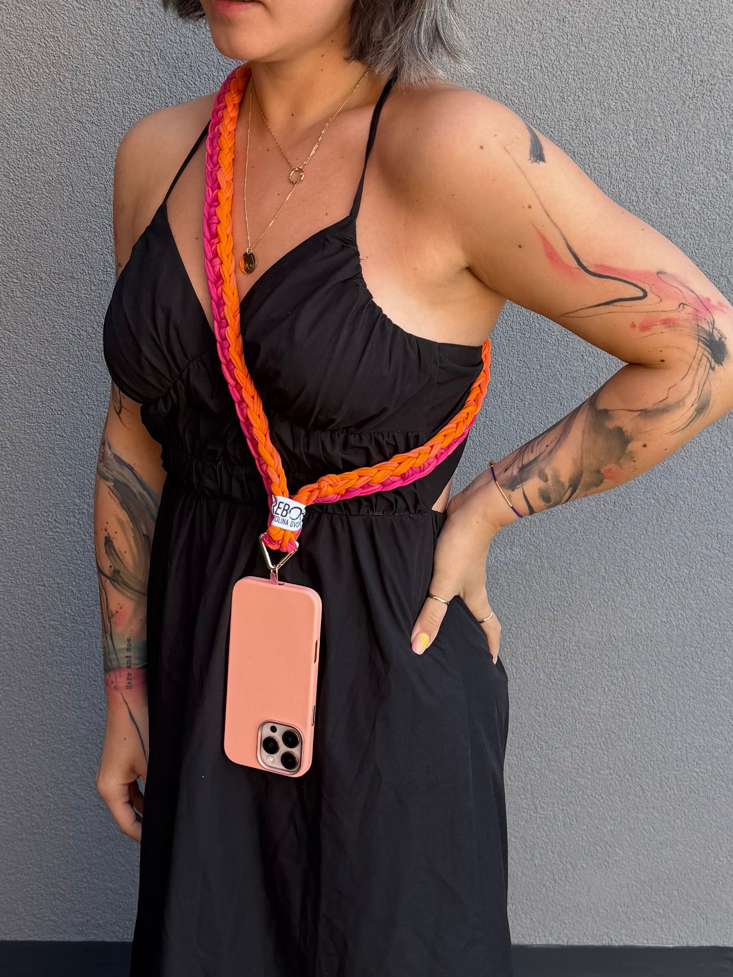 Popruh na telefon – Mango Raspberry