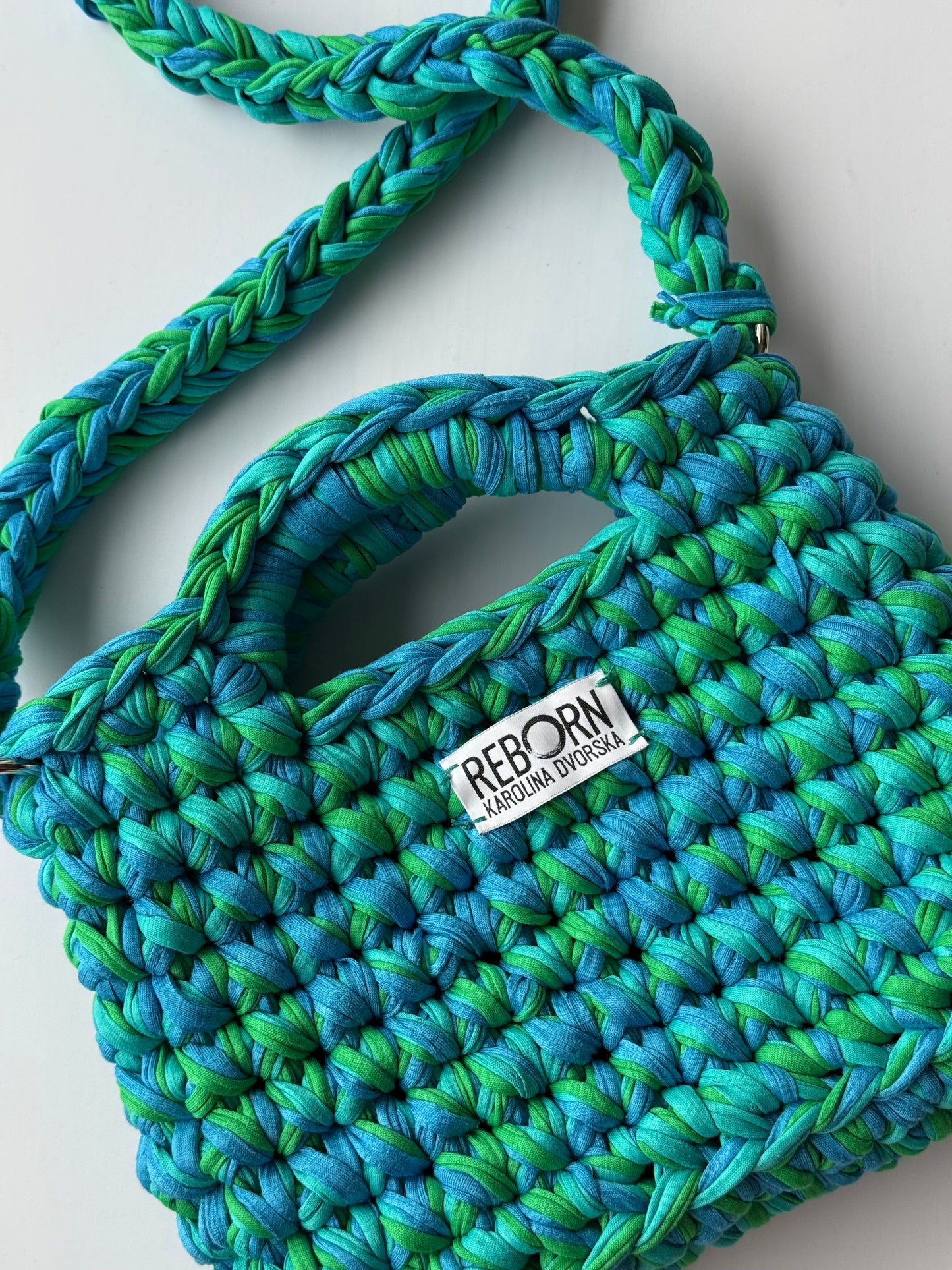Crossbody kabelka M – Blue Lagoon