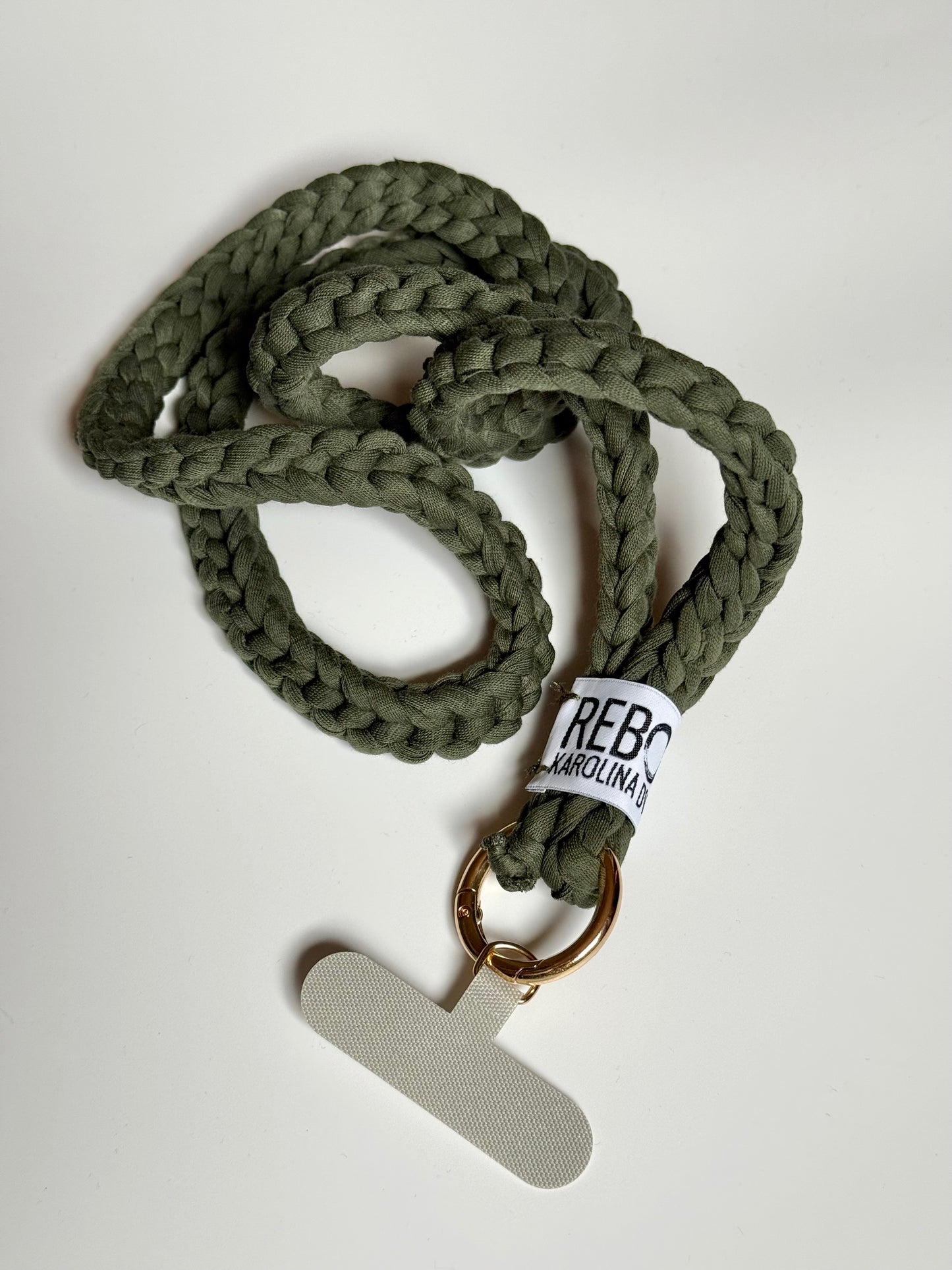 Slim popruh na telefon – Khaki Green