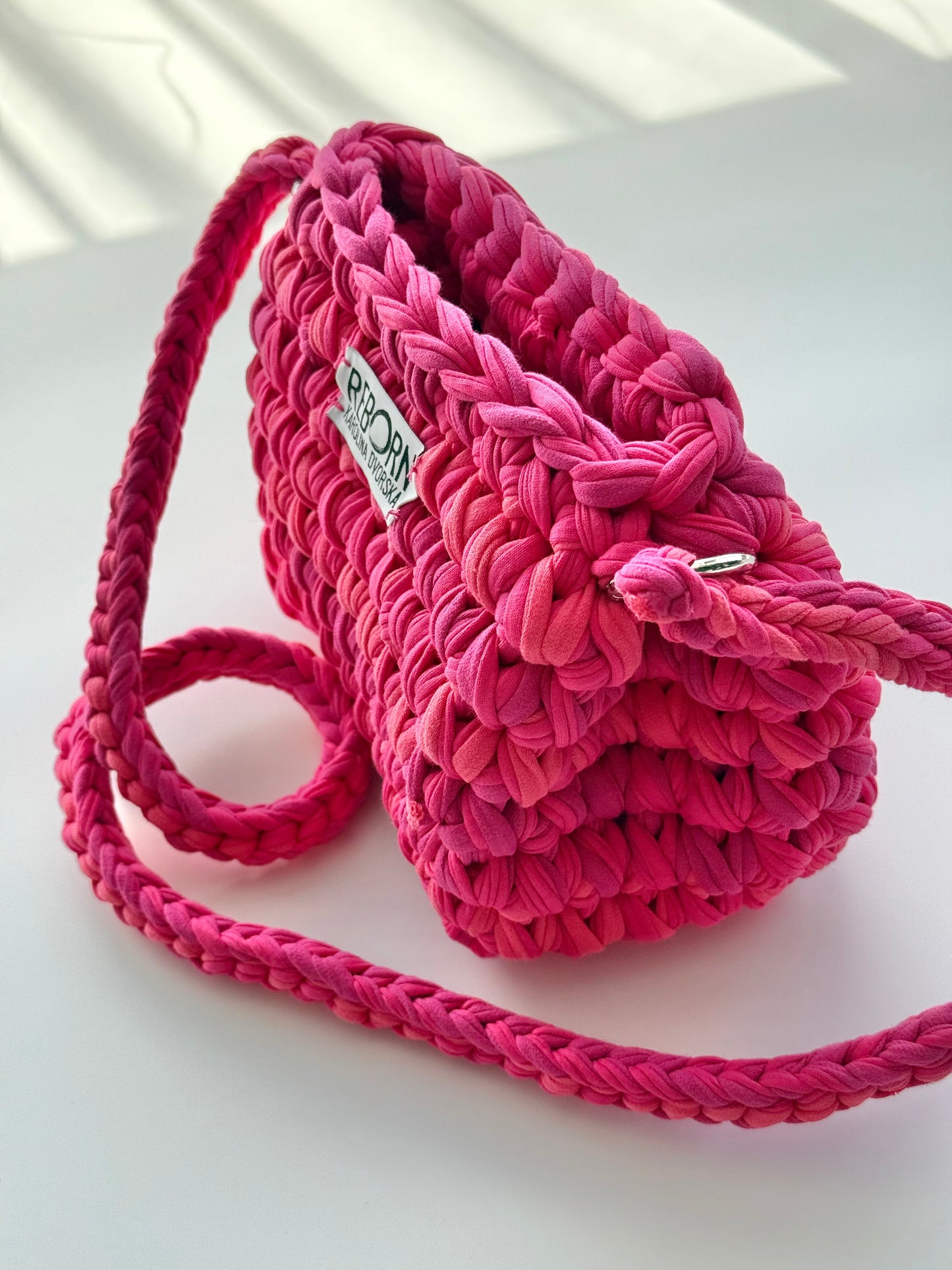 Fold kabelka S – Pink Coral