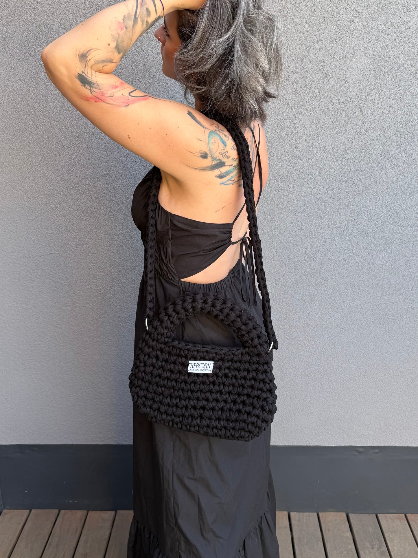 Lock kabelka M – Black Tie