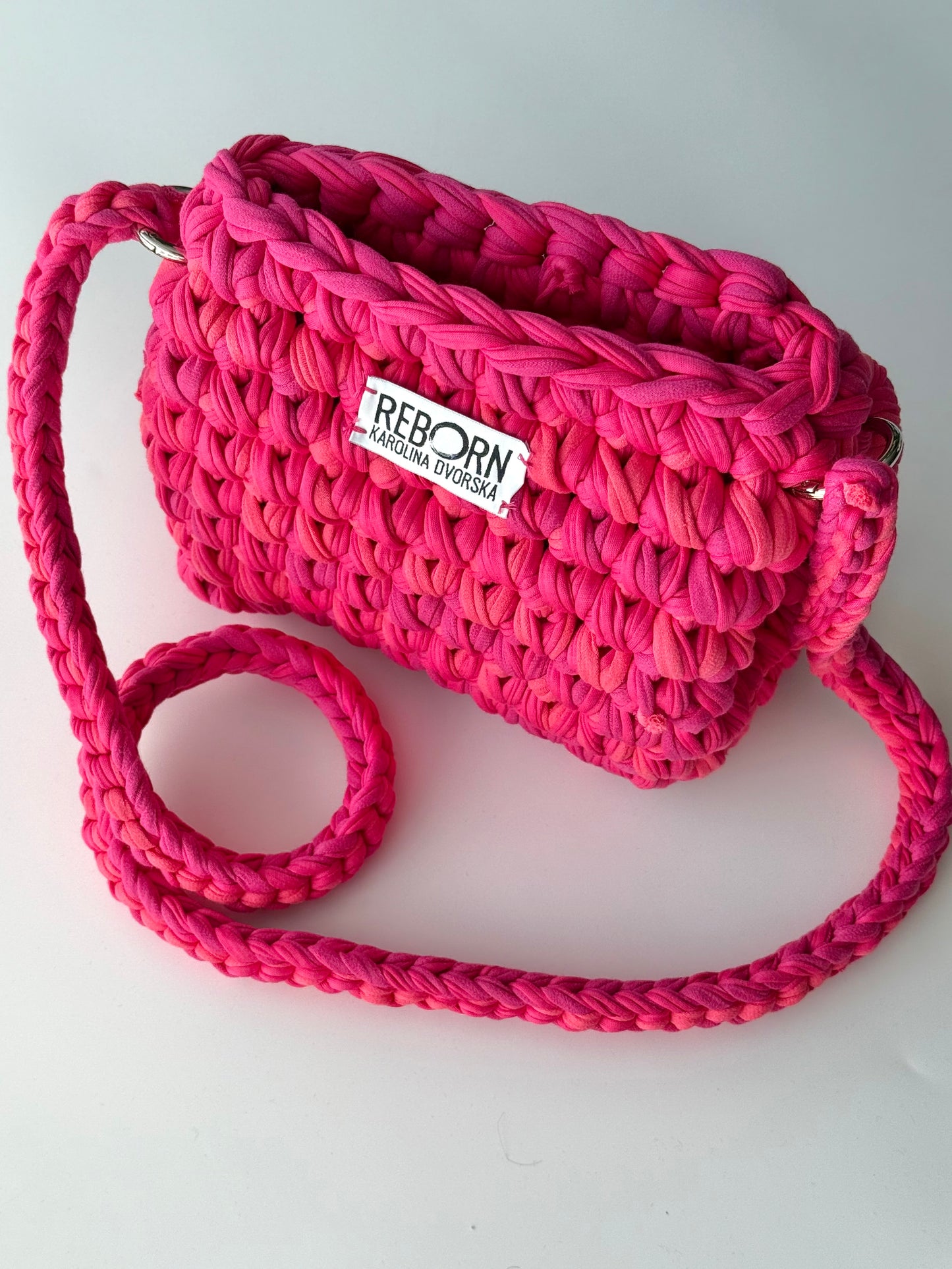 Fold kabelka S – Pink Coral