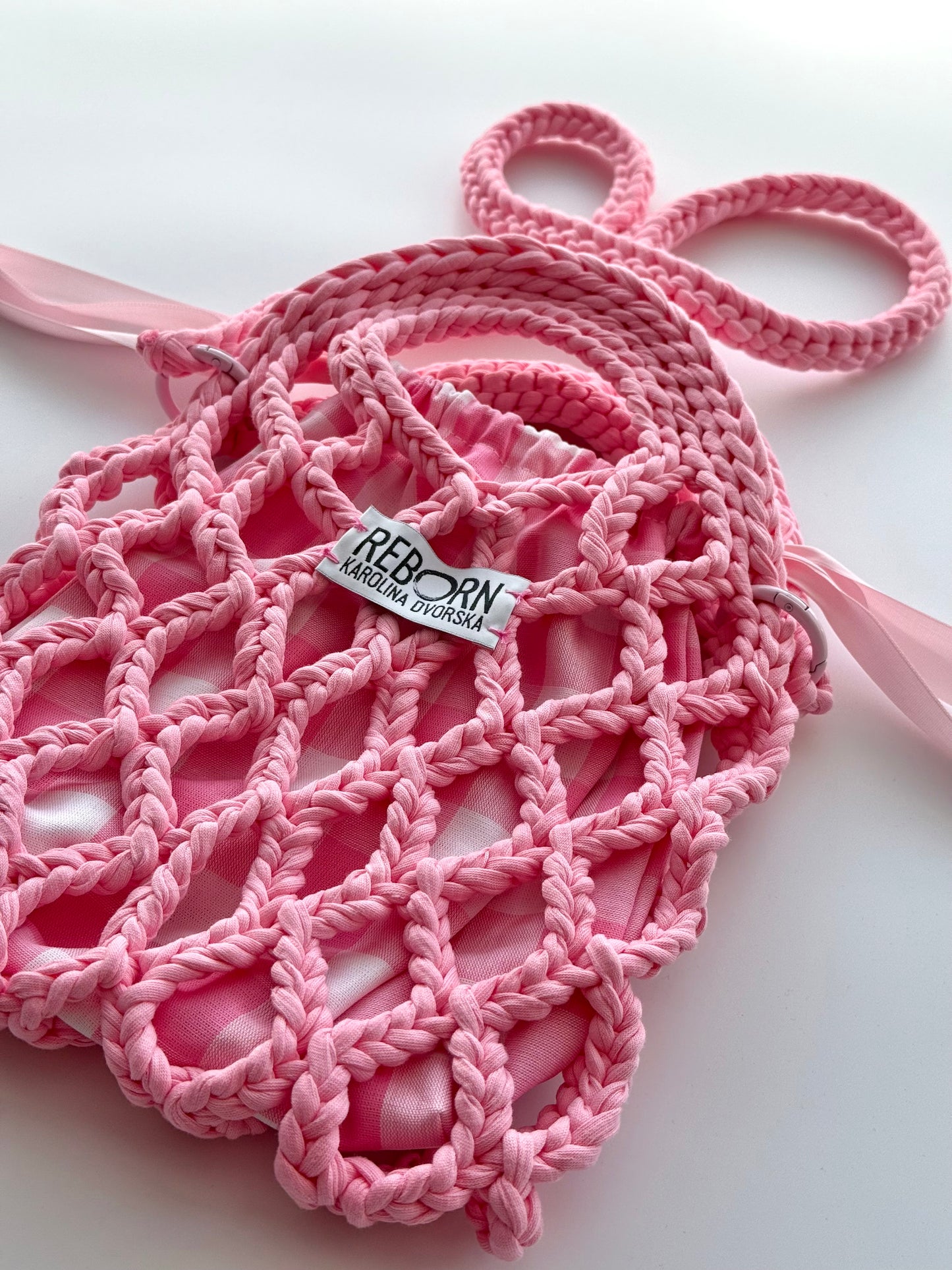 Fancy Síťovka M – White Pink