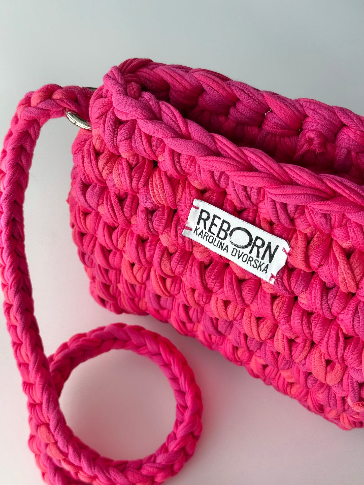 Fold kabelka S – Pink Coral