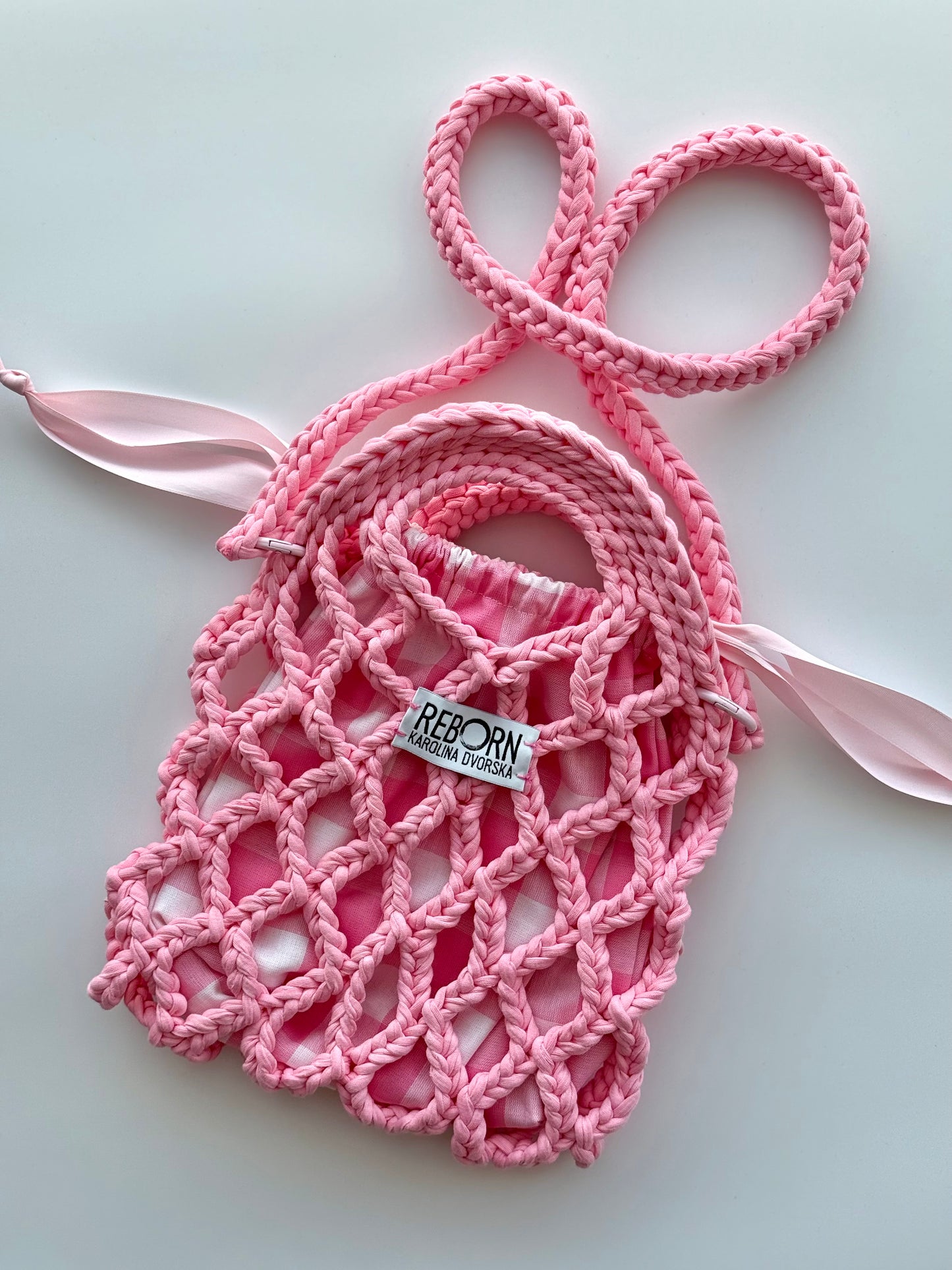 Fancy Síťovka M – White Pink