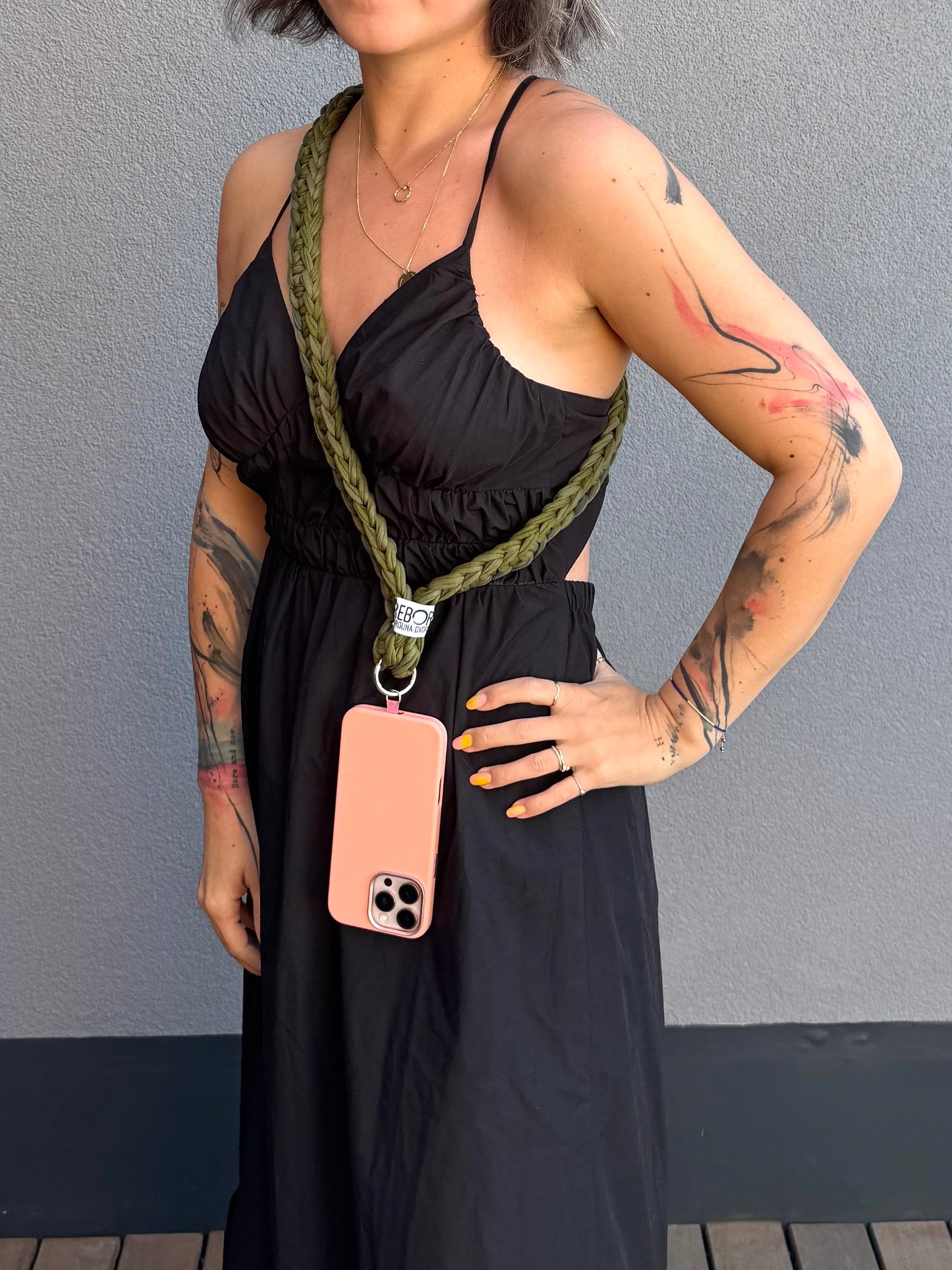 Popruh na telefon – Army Green