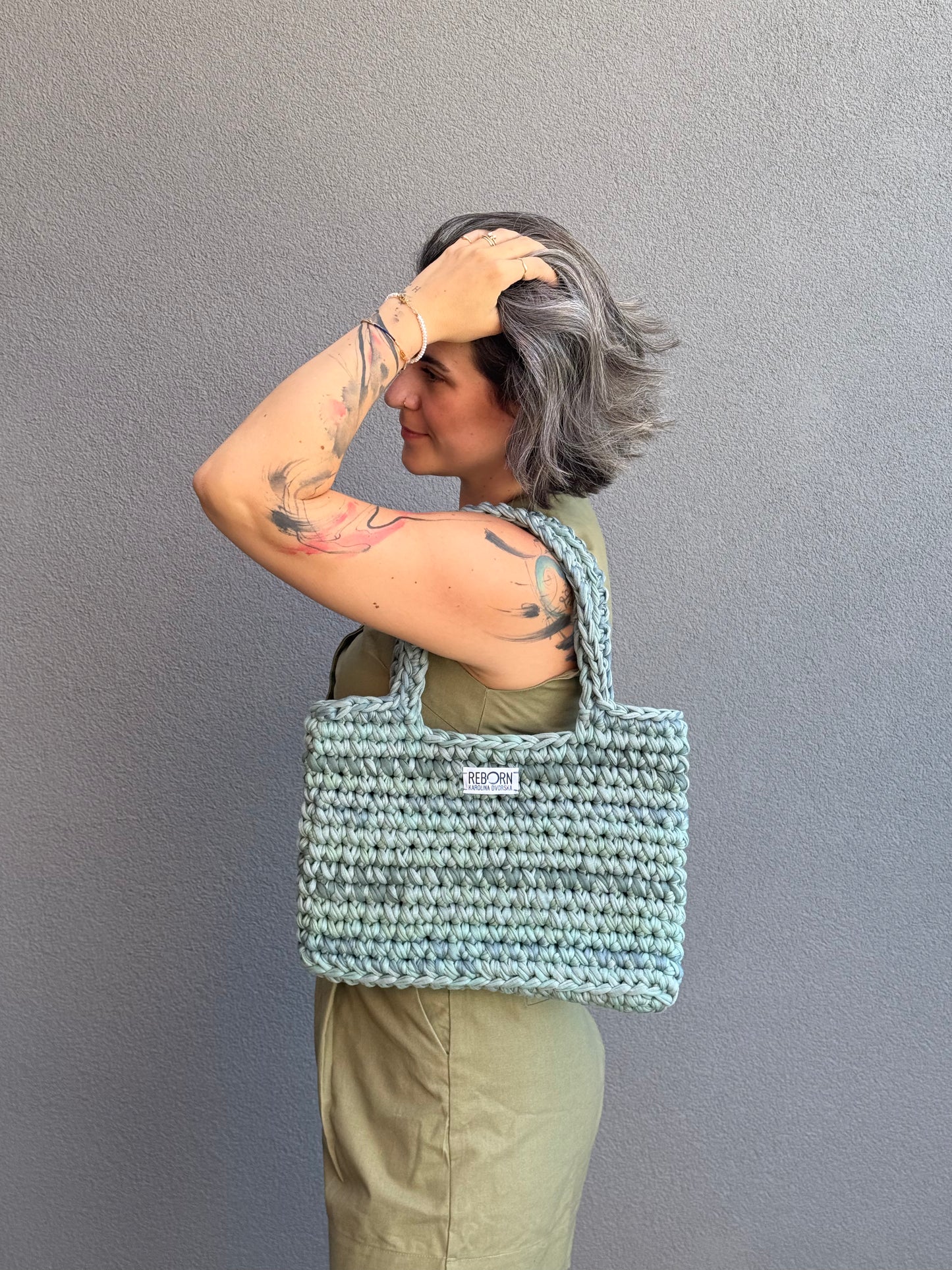 Shopper taška M/L – Sage Green Light