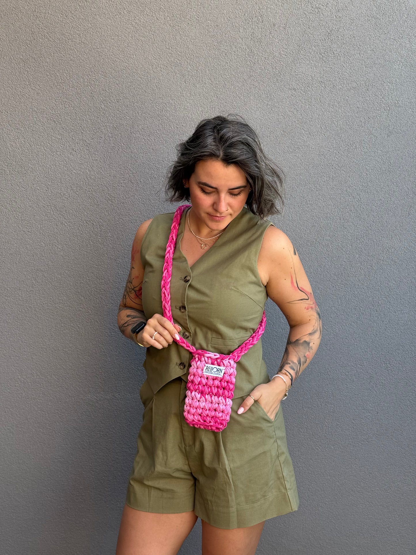 Crossbody kapsa na telefon – Barbie Pink