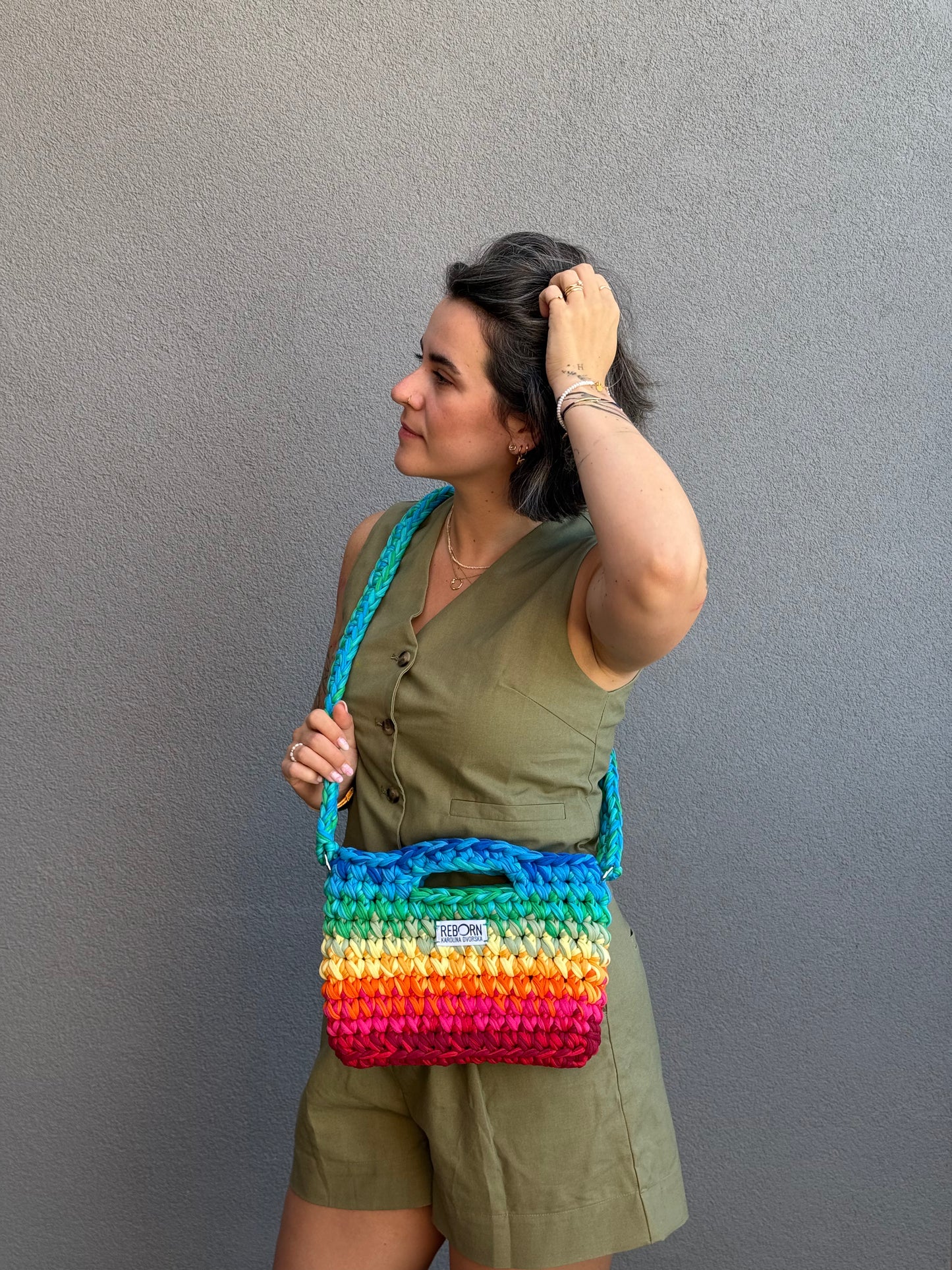 Crossbody kabelka M – Rainbow