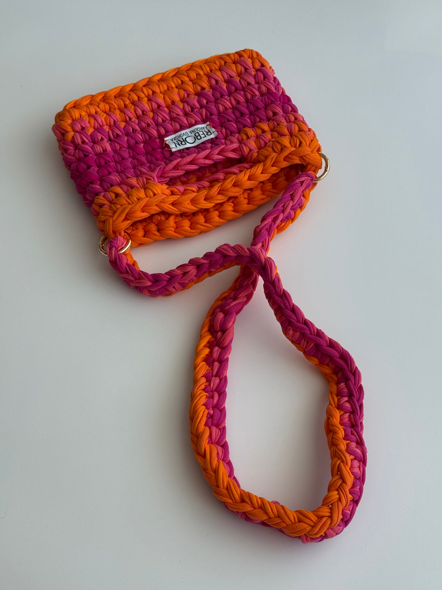 Crossbody kabelka S – Mango Raspberry