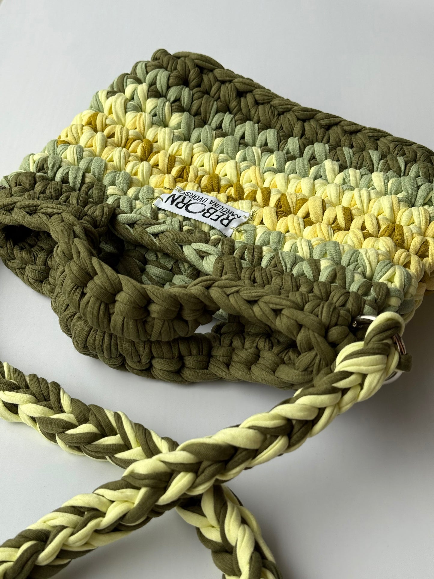 Crossbody kabelka M – Olive Lime