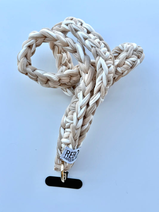 Chunky popruh na telefon – Beige Shade