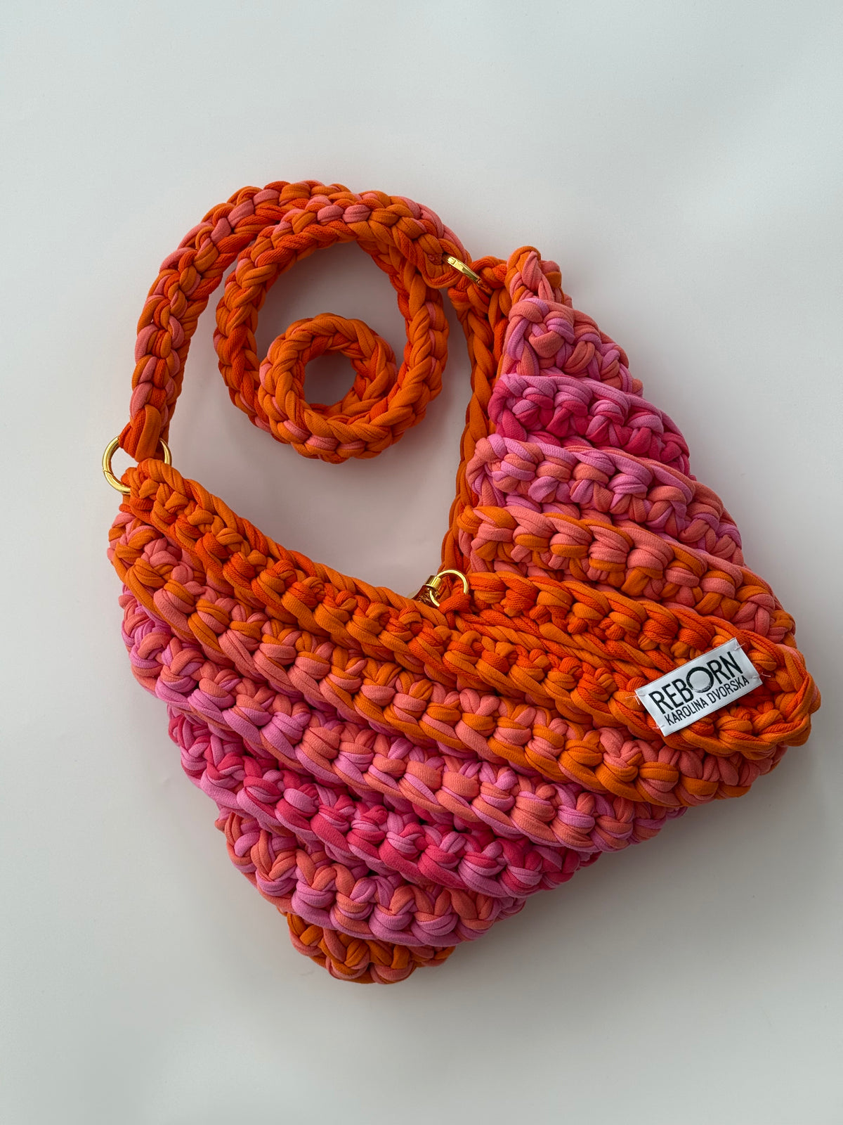 Triangle kabelka – Mango Peach