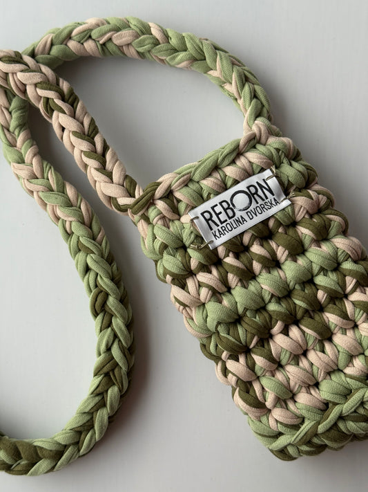Crossbody kapsa na telefon – Olive Ivory