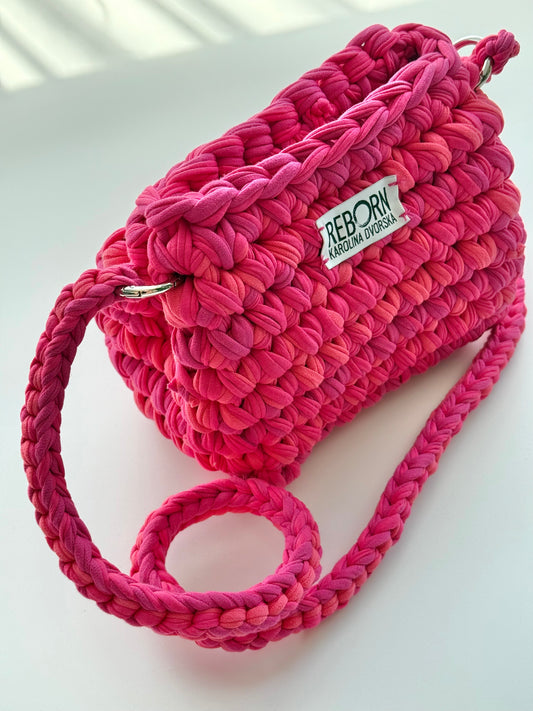 Fold kabelka S – Pink Coral
