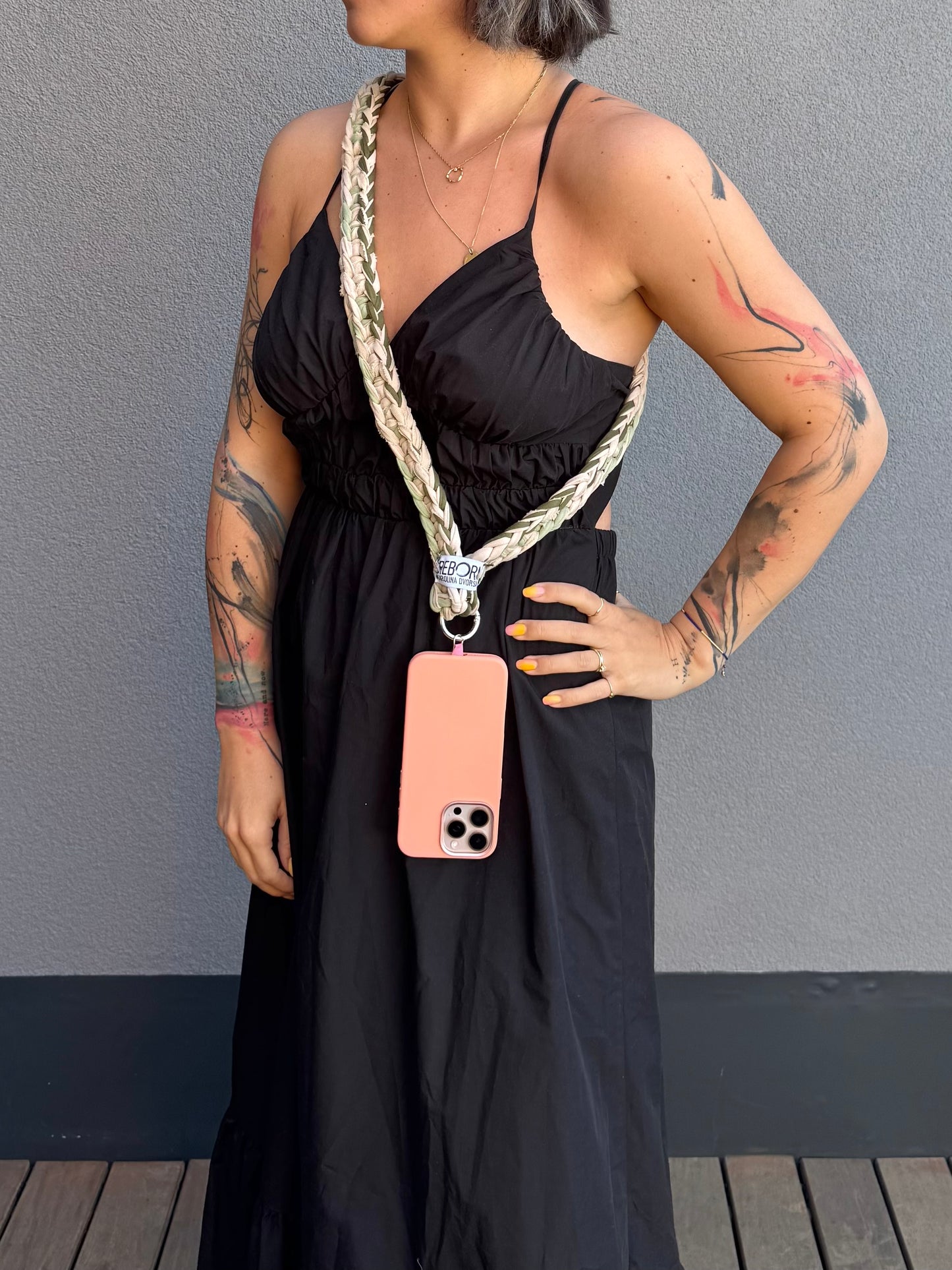 Popruh na telefon – Olive Ivory