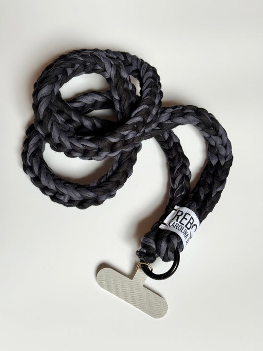 Slim popruh na telefon – Black Grey
