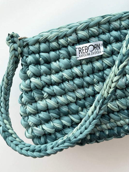 Fold kabelka L – Sage Green