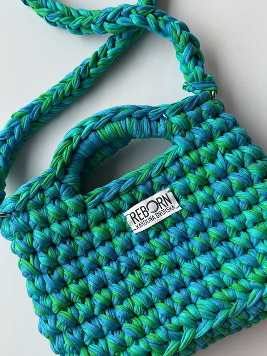 Crossbody kabelka M – Blue Lagoon