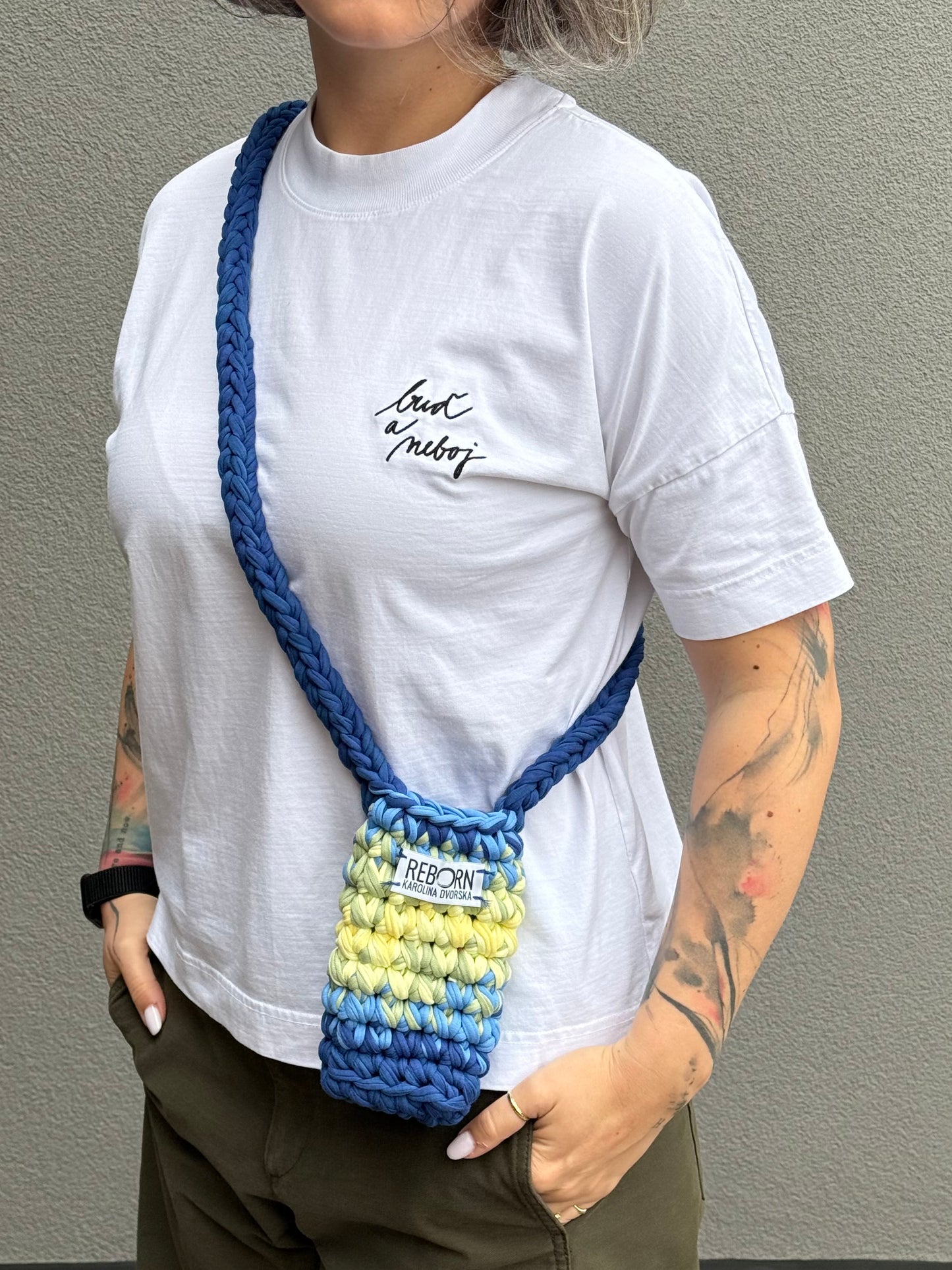 Crossbody kapsa na telefon – Ocean Lime