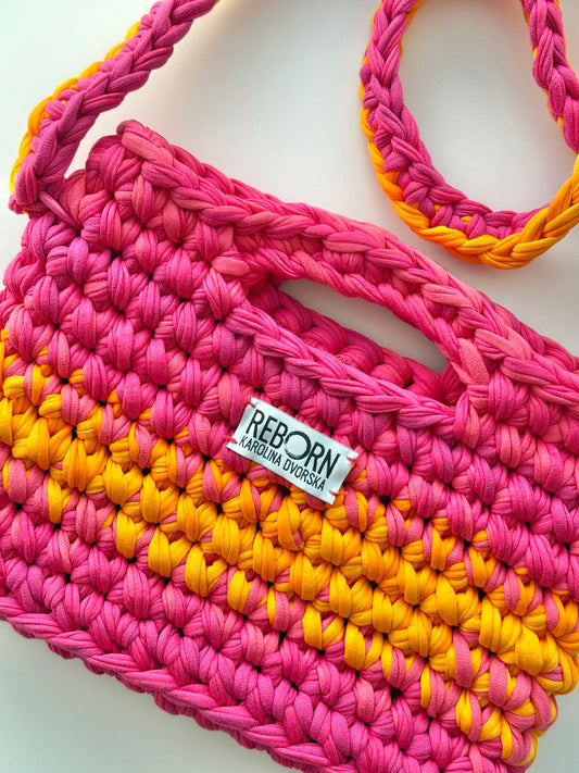 Crossbody kabelka M – Mango Raspberry