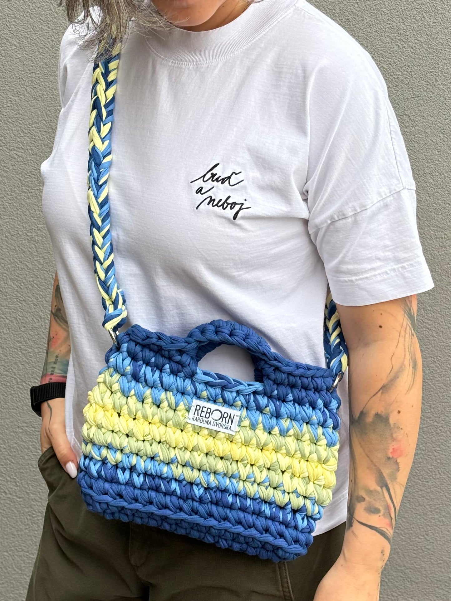 Crossbody kabelka M – Ocean Lime