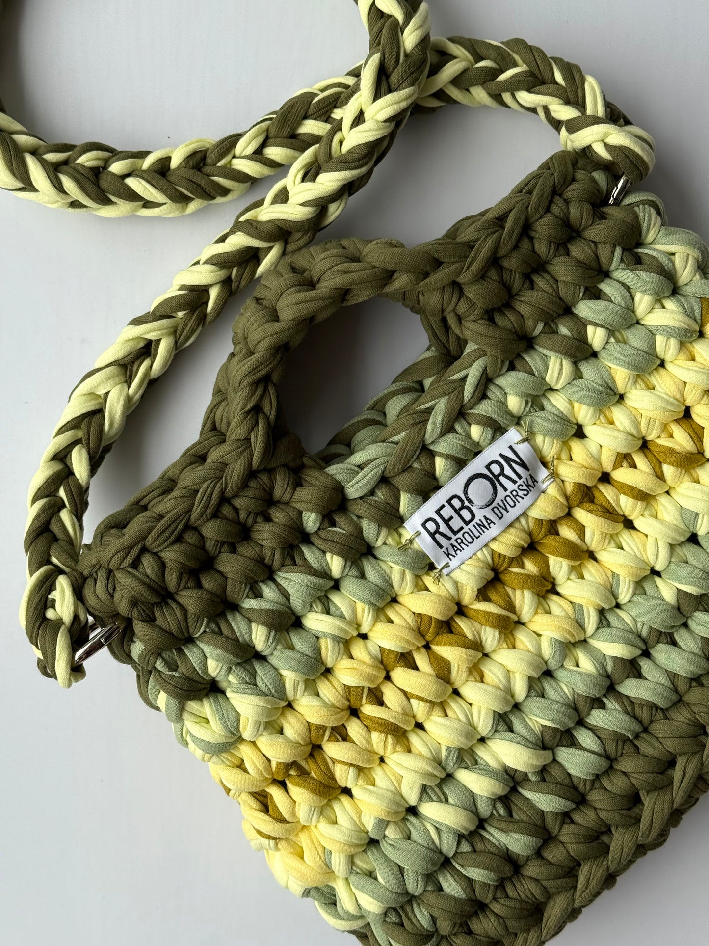 Crossbody kabelka M – Olive Lime