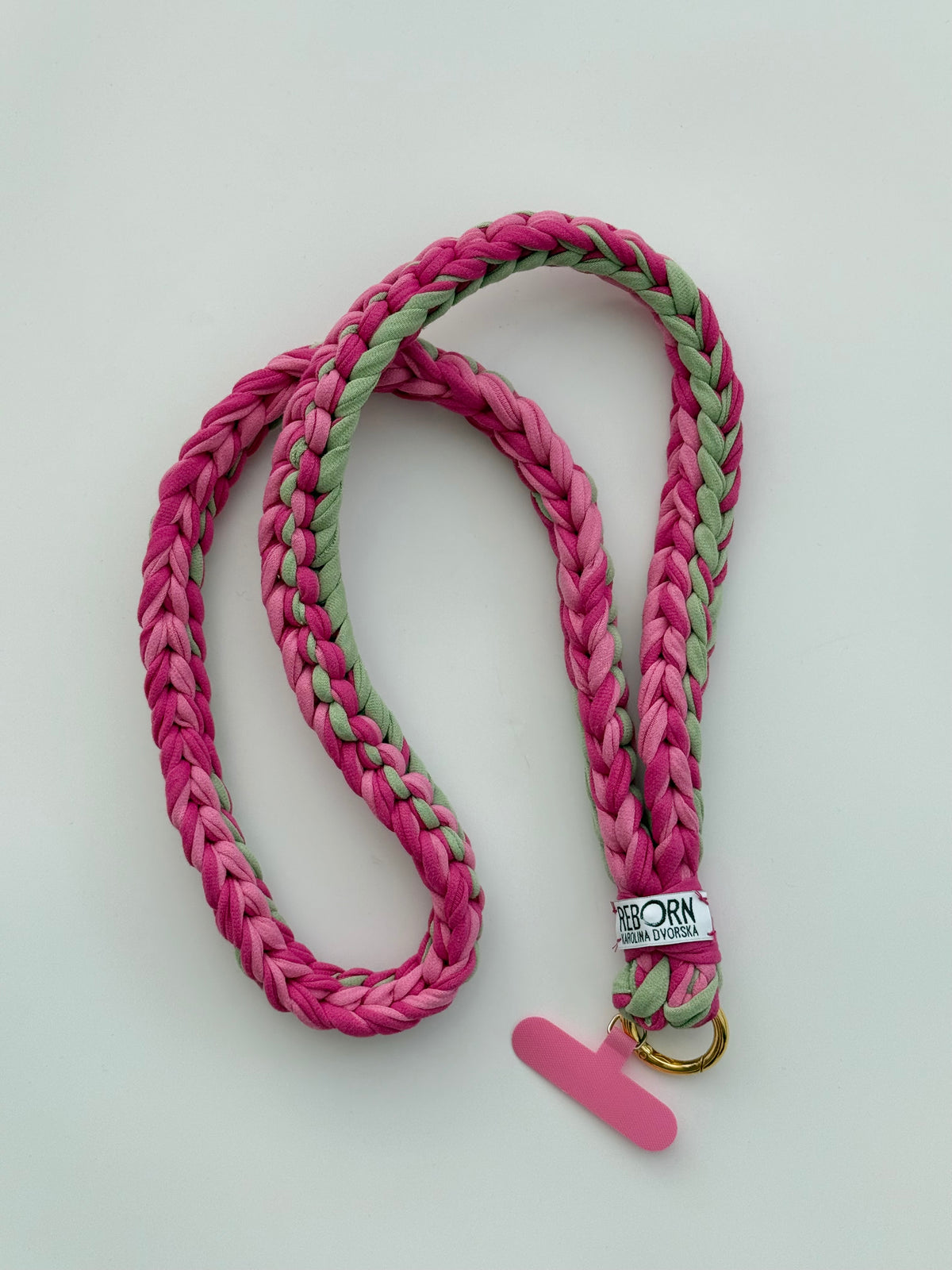 Popruh na telefon – Strawberry Matcha tied