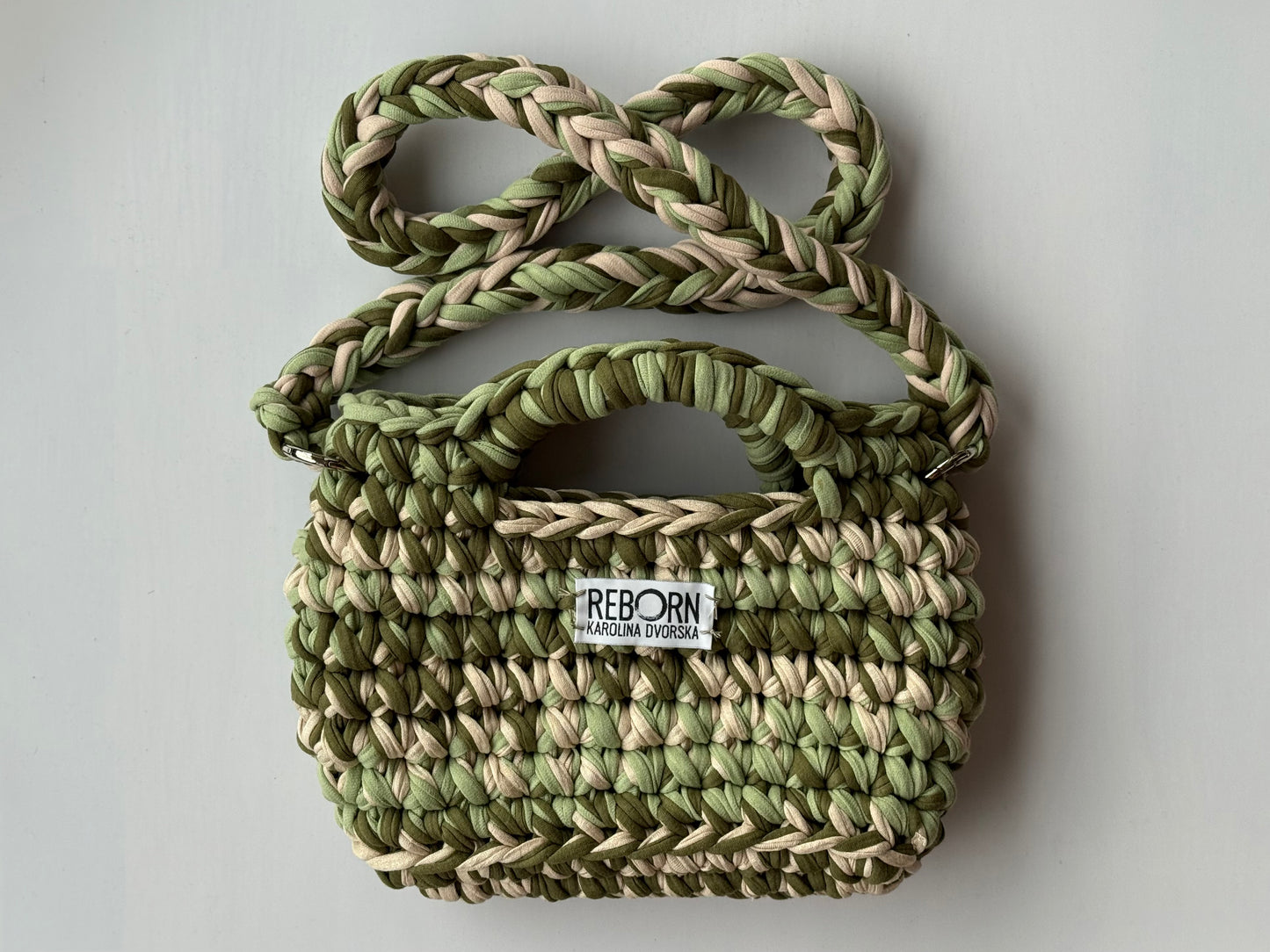 Crossbody kabelka M – Olive Ivory