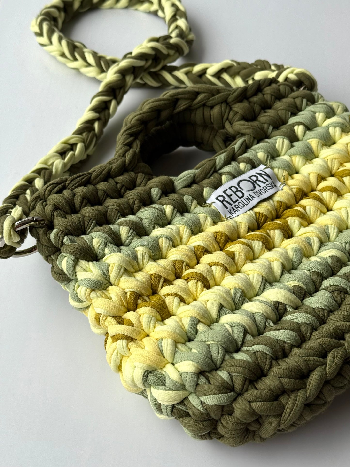 Crossbody kabelka M – Olive Lime