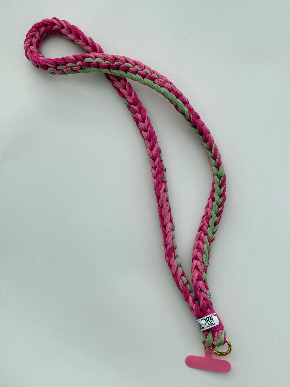 Popruh na telefon – Strawberry Matcha tied