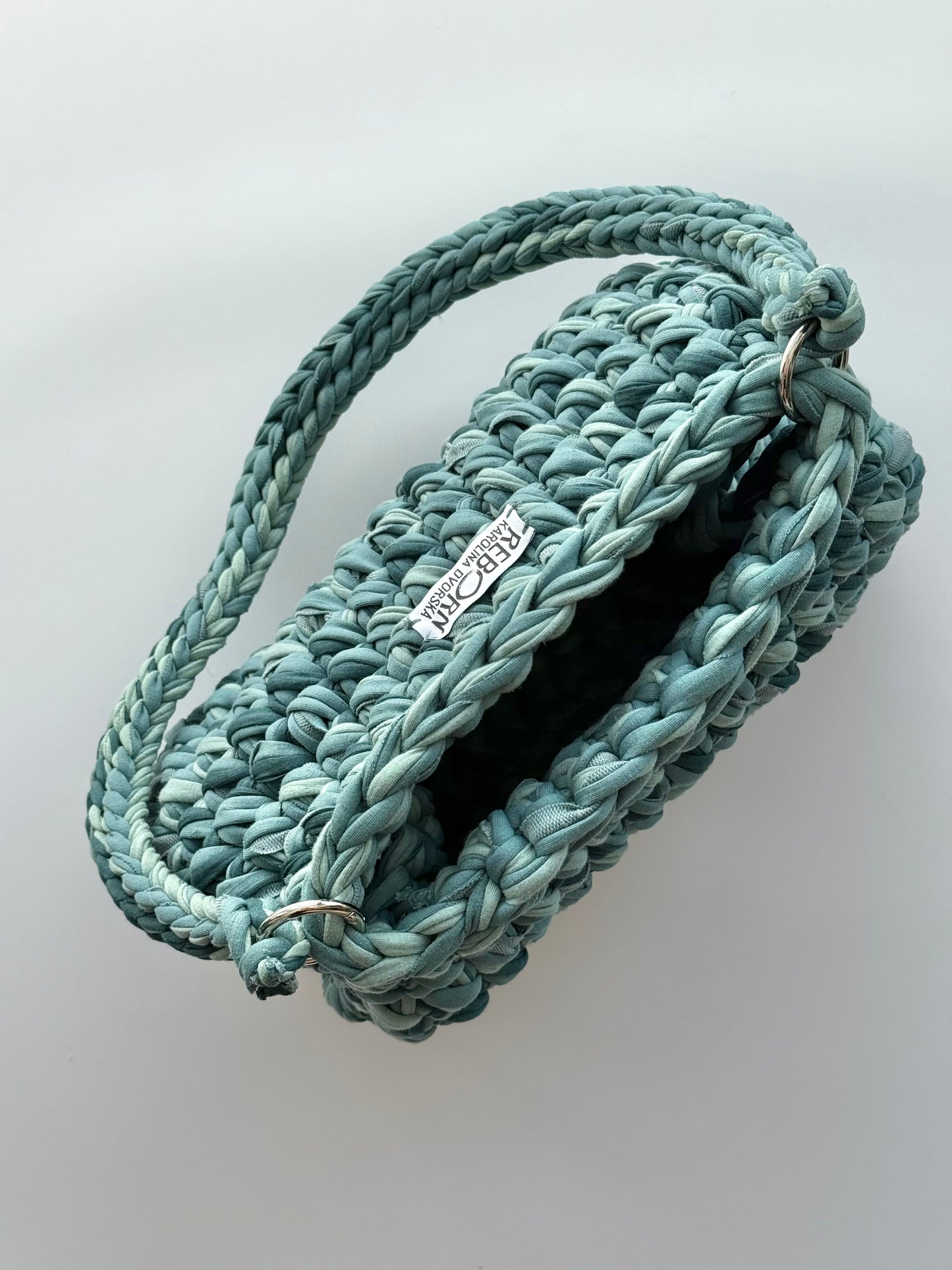 Fold kabelka L – Sage Green