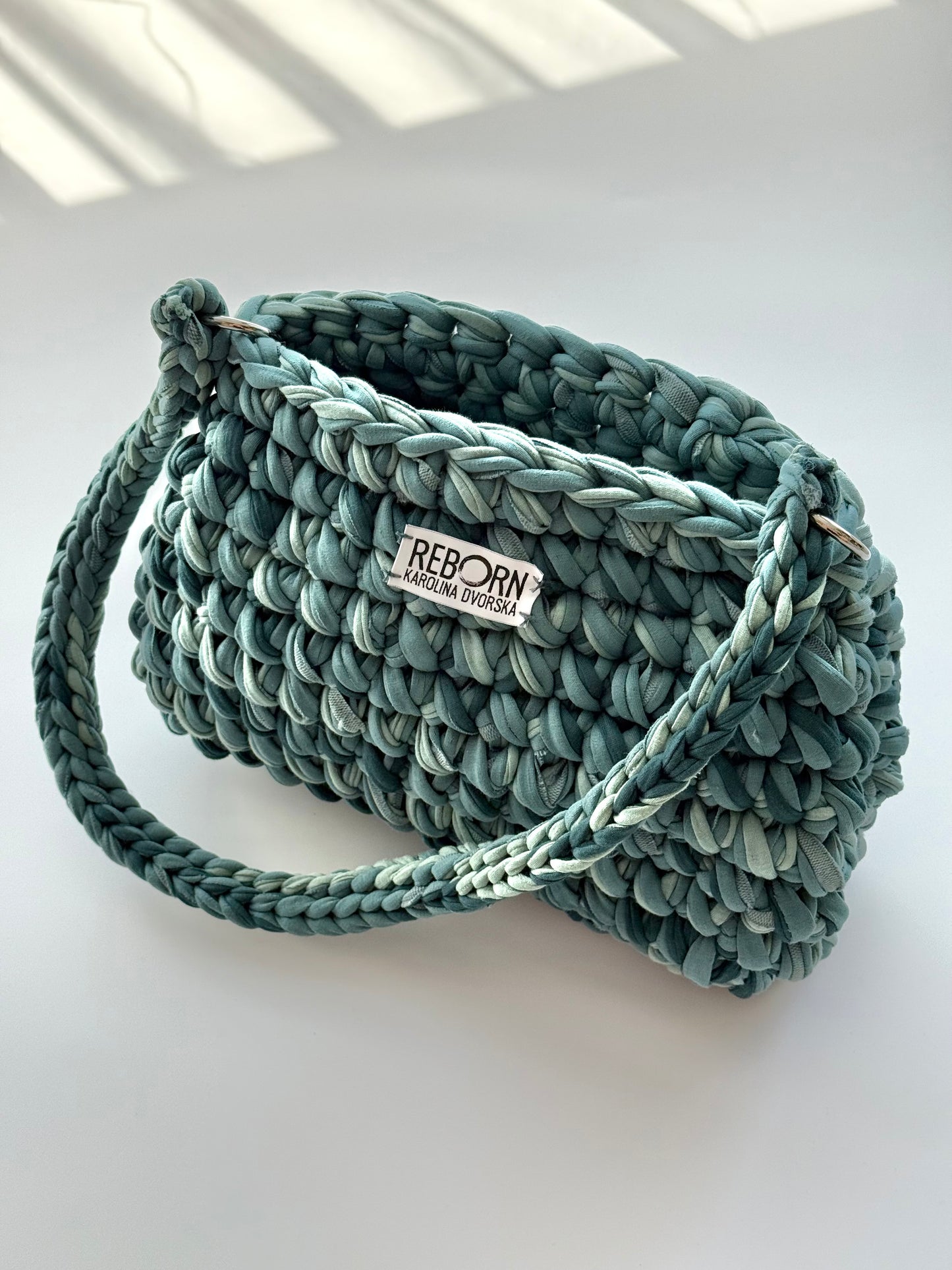 Fold kabelka L – Sage Green