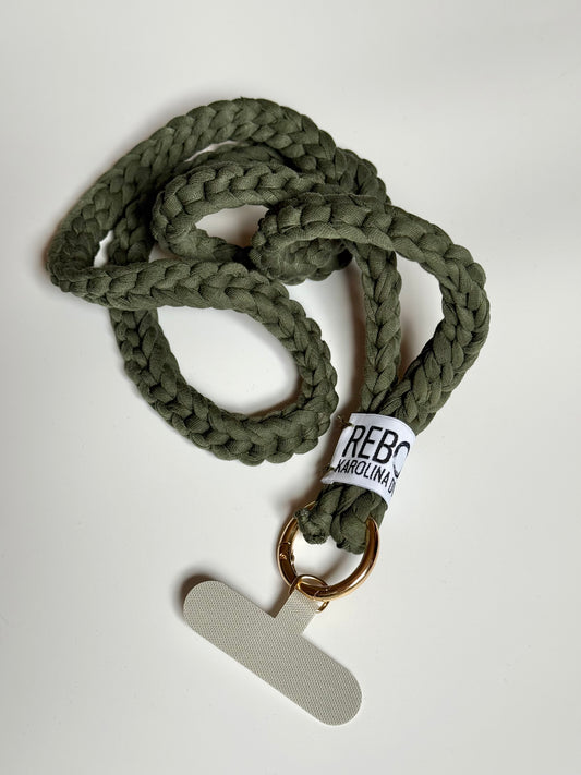 Slim popruh na telefon – Khaki Green