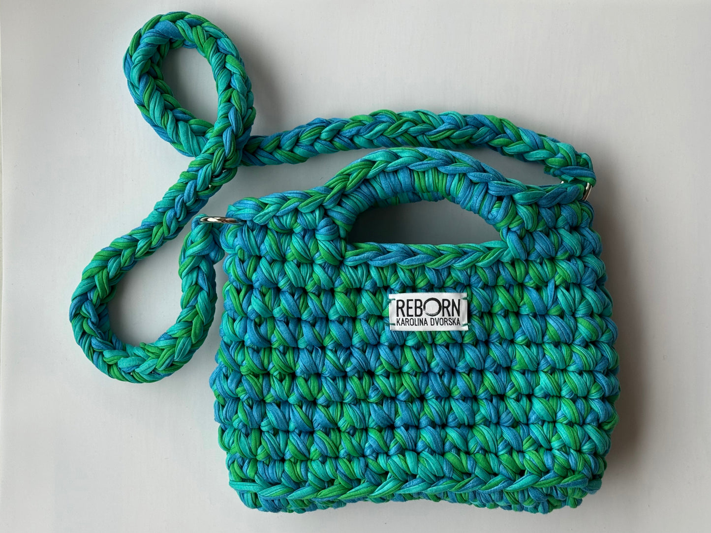 Crossbody kabelka M – Blue Lagoon