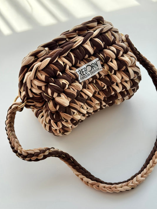 Clutch kabelka – Golden Coffee