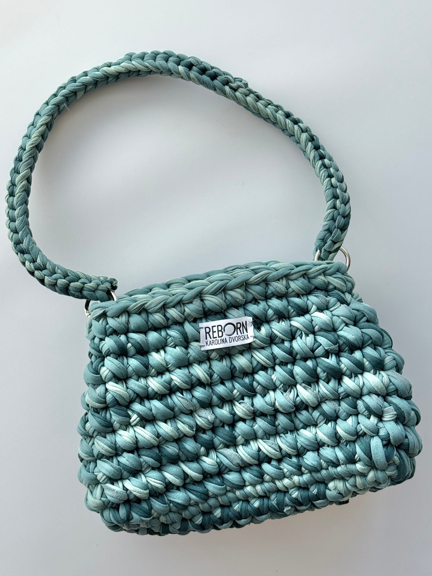 Fold kabelka L – Sage Green