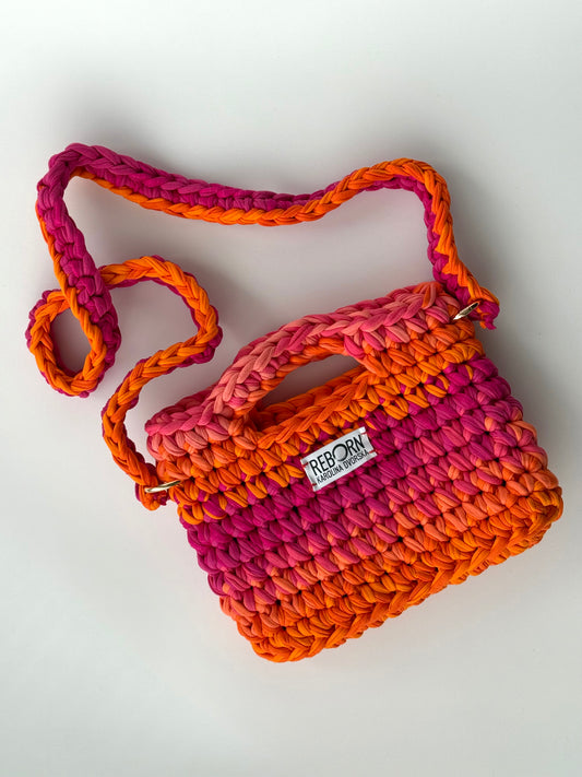 Crossbody kabelka M – Mango Raspberry