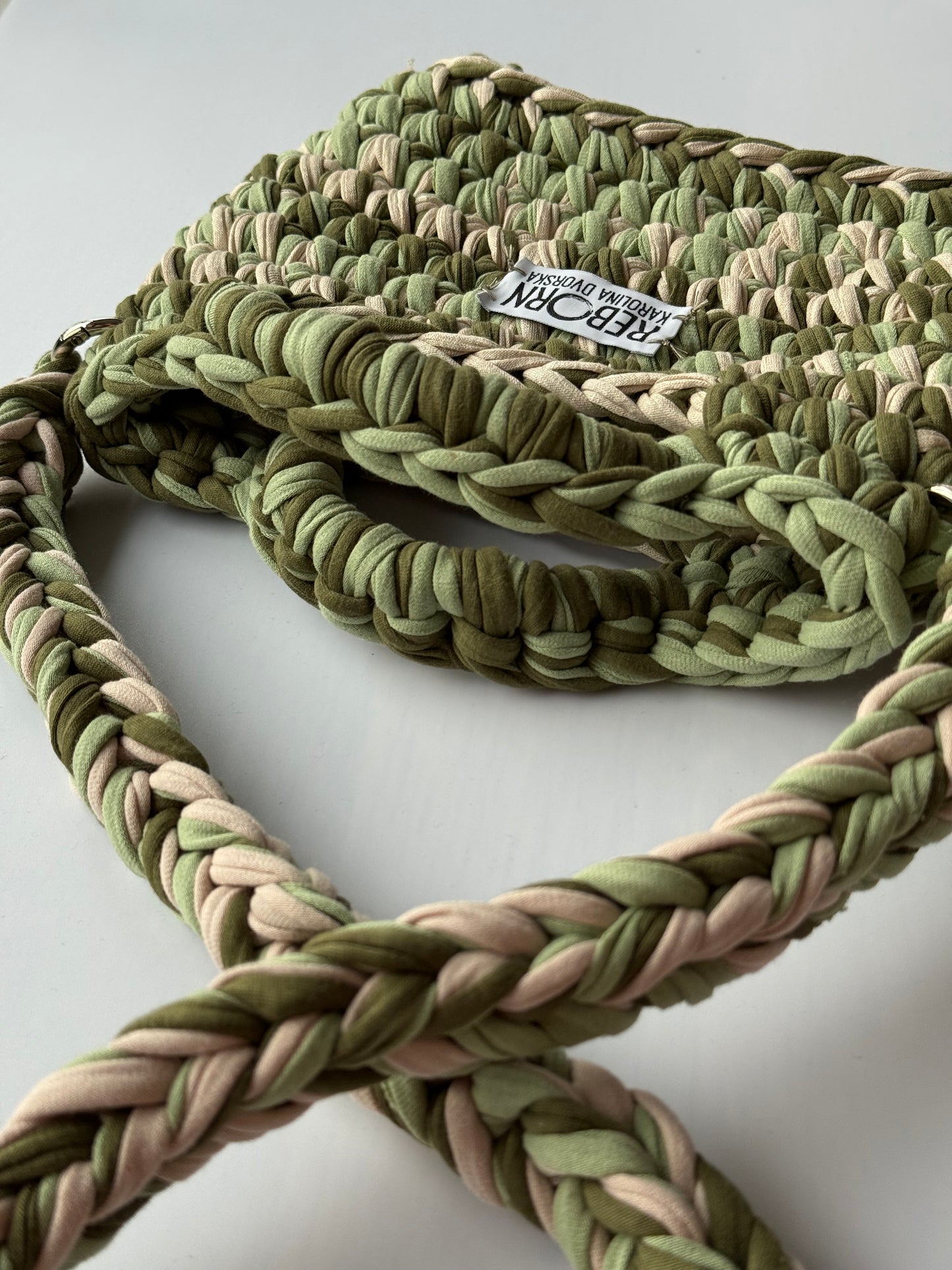 Crossbody kabelka M – Olive Ivory