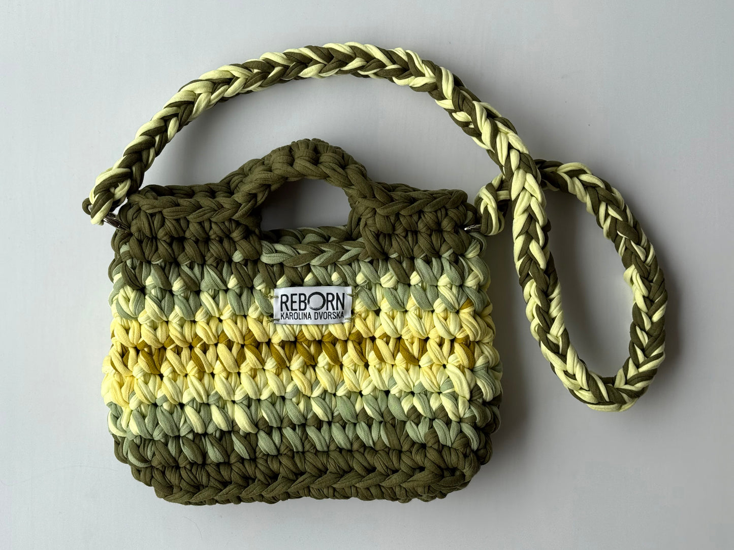 Crossbody kabelka M – Olive Lime